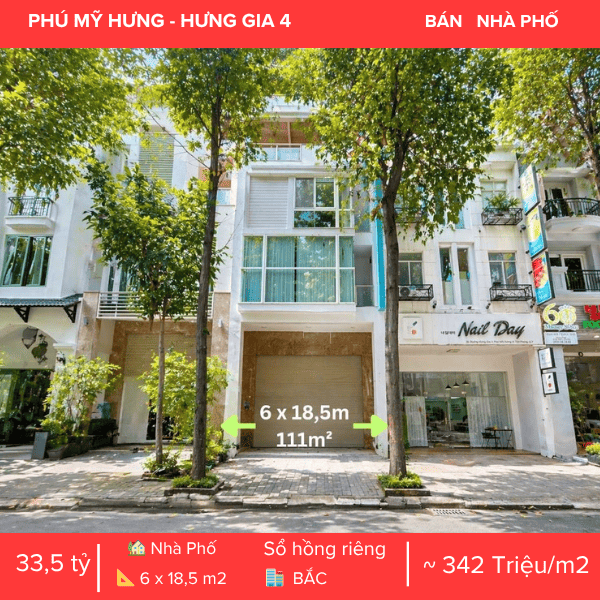 NHÀ PHỐ HƯNG GIA 4 – VỊ TRÍ ĐẸP TRUNG TÂM PHÚ MỸ HƯNG – DÒNG TIỀN SẴN CÓ