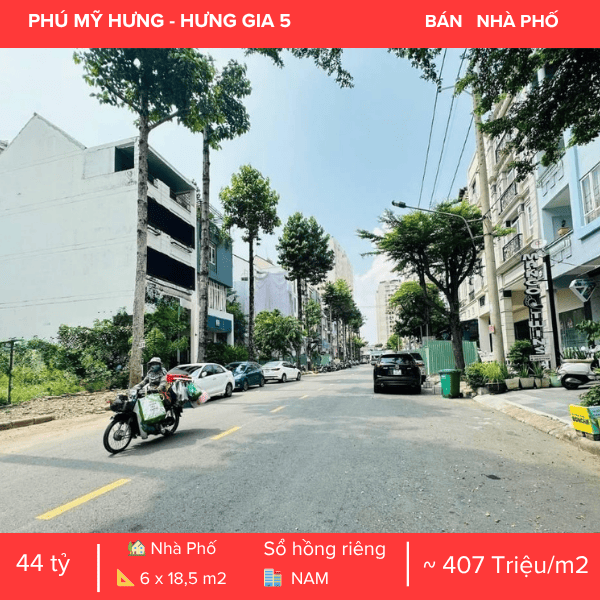 💎 NHÀ PHỐ HƯNG GIA 5 PHÚ MỸ HƯNG, MẶT TIỀN ĐƯỜNG 20M, CÓ THANG MÁY, KẾT CẤU 6 TẦNG