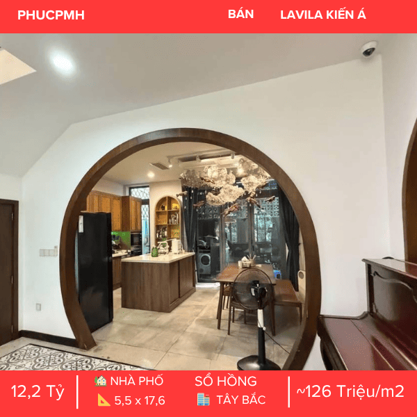 NHÀ PHỐ LAVILA KIẾN Á – VIEW TRỰC DIỆN CÔNG VIÊN – TẶNG FULL NỘI THẤT – KHÔNG GIAN SỐNG CHUẨN NGHỈ DƯỠNG
