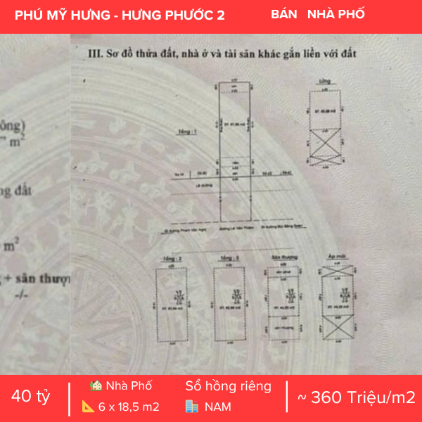 NHÀ PHỐ MẶT TIỀN HƯNG PHƯỚC 2 – MẶT TIỀN LÊ VĂN THIÊM – DÒNG TIỀN NGOẠI TỆ ỔN ĐỊNH