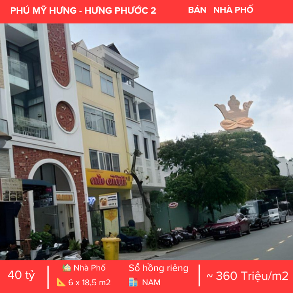 NHÀ PHỐ MẶT TIỀN HƯNG PHƯỚC 2 – MẶT TIỀN LÊ VĂN THIÊM – DÒNG TIỀN NGOẠI TỆ ỔN ĐỊNH