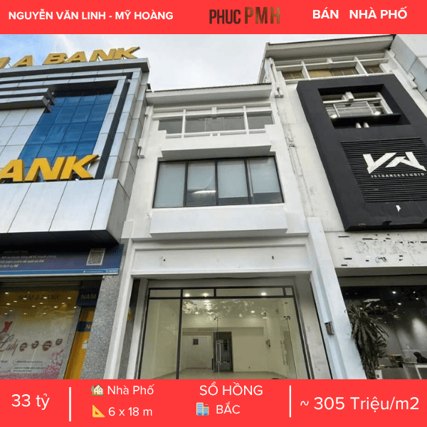 NHÀ PHỐ MẶT TIỀN ĐẠI LỘ NGUYỄN VĂN LINH – KHU MỸ HOÀNG – VỊ TRÍ KINH DOANH CHIẾN LƯỢC