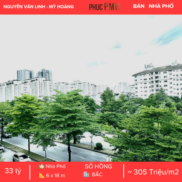 NHÀ PHỐ MẶT TIỀN ĐẠI LỘ NGUYỄN VĂN LINH – KHU MỸ HOÀNG – VỊ TRÍ KINH DOANH CHIẾN LƯỢC