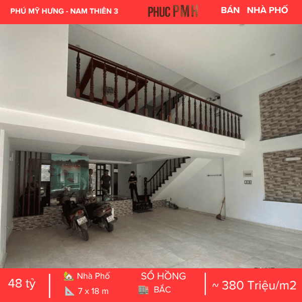 NHÀ PHỐ MẶT TIỀN PHẠM THÁI BƯỜNG NAM THIÊN 3 – TRUNG TÂM PHÚ MỸ HƯNG – KẾT CẤU 5 TẦNG SIÊU ĐẸP