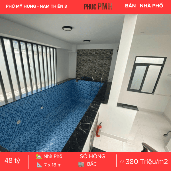 NHÀ PHỐ MẶT TIỀN PHẠM THÁI BƯỜNG NAM THIÊN 3 – TRUNG TÂM PHÚ MỸ HƯNG – KẾT CẤU 5 TẦNG SIÊU ĐẸP