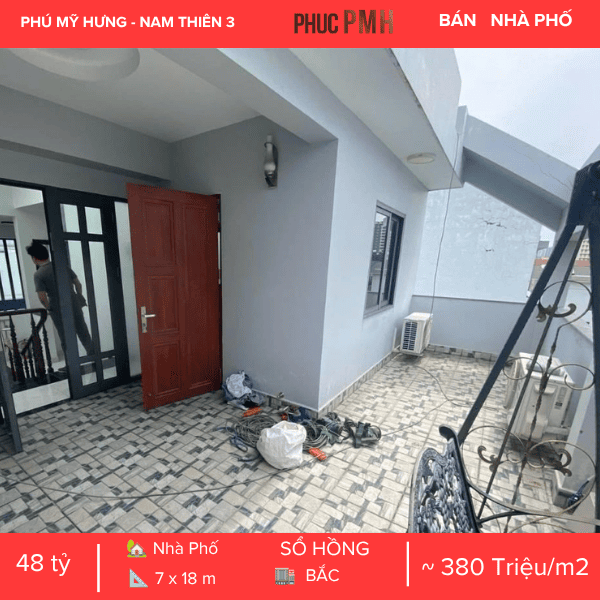 NHÀ PHỐ MẶT TIỀN PHẠM THÁI BƯỜNG NAM THIÊN 3 – TRUNG TÂM PHÚ MỸ HƯNG – KẾT CẤU 5 TẦNG SIÊU ĐẸP