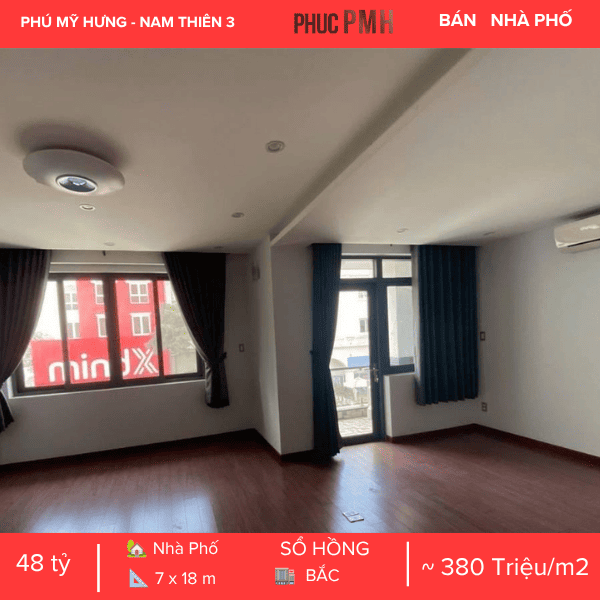 NHÀ PHỐ MẶT TIỀN PHẠM THÁI BƯỜNG NAM THIÊN 3 – TRUNG TÂM PHÚ MỸ HƯNG – KẾT CẤU 5 TẦNG SIÊU ĐẸP