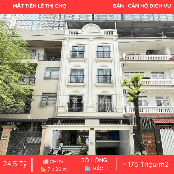 TÒA NHÀ CHDV MẶT TIỀN LÊ THỊ CHỢ QUẬN 7 – HẦM + 5 TẦNG – DÒNG TIỀN CAO 76TR/THÁNG