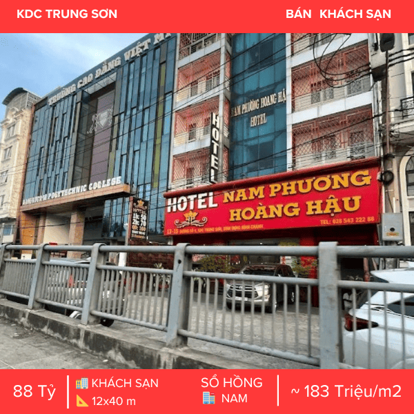 TUYỆT PHẨM DÒNG TIỀN – HOTEL NAM PHƯƠNG HOÀNG HẬU – KDC TRUNG SƠN