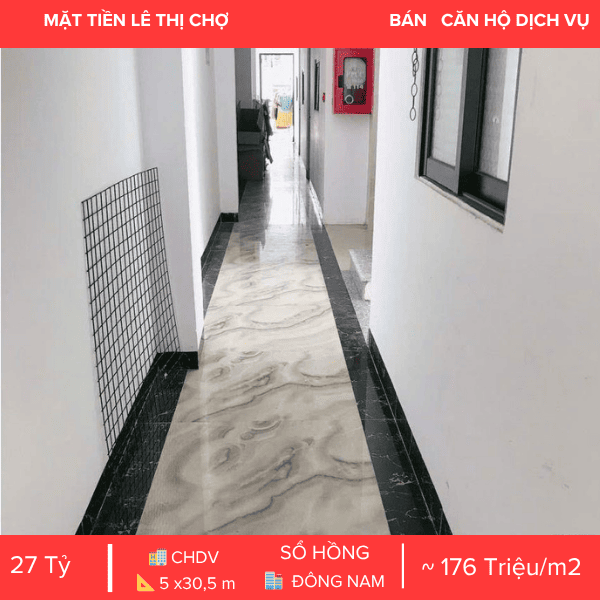 DÒNG TIỀN BỀN VỮNG 5 NĂM – TÒA NHÀ 30 PHÒNG CÓ THANG MÁY – MẶT TIỀN LÊ THỊ CHỢ