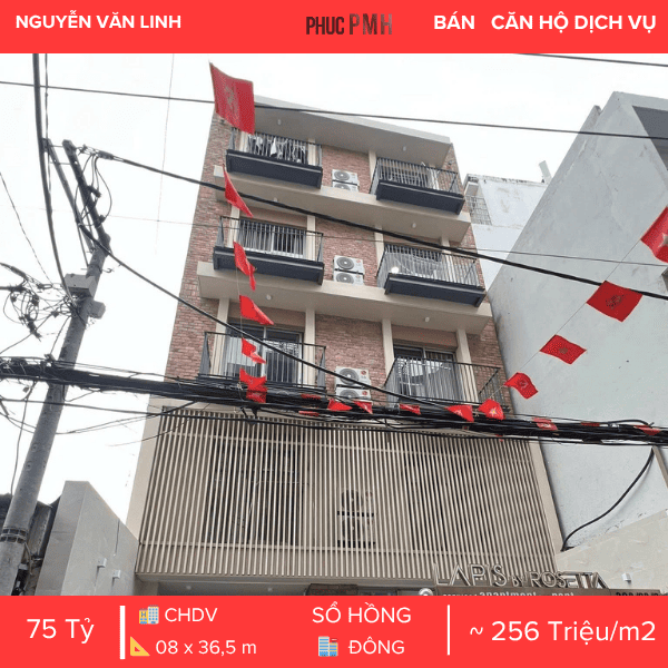 TÒA CĂN HỘ DỊCH VỤ QUẬN 7 – 40 PHÒNG – DÒNG TIỀN 380TR/THÁNG – HẦM 7 TẦNG – PCCC CHUẨN