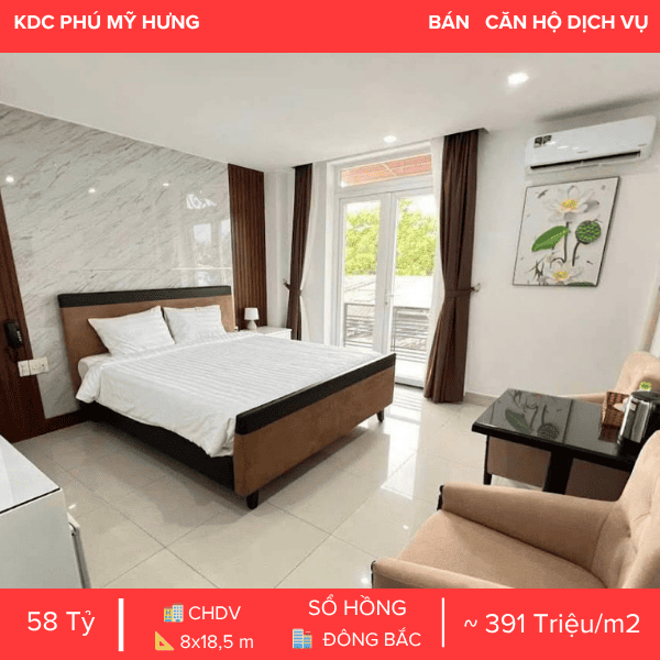 BÁN TÒA NHÀ CHDV HƯNG PHƯỚC 4 – DÒNG TIỀN 5.000$/THÁNG – VỊ TRÍ KINH DOANH ĐẮC ĐỊA