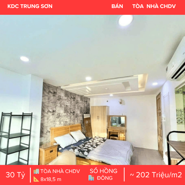 TÒA NHÀ CHDV 19 PHÒNG KDC TRUNG SƠN – KẾT CẤU HẦM & THANG MÁY – SẴN DÒNG TIỀN THUÊ ỔN ĐỊNH – LIỀN KỀ HIM LAM Q7