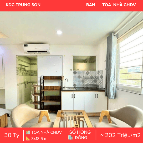 TÒA NHÀ CHDV 19 PHÒNG KDC TRUNG SƠN – KẾT CẤU HẦM & THANG MÁY – SẴN DÒNG TIỀN THUÊ ỔN ĐỊNH – LIỀN KỀ HIM LAM Q7