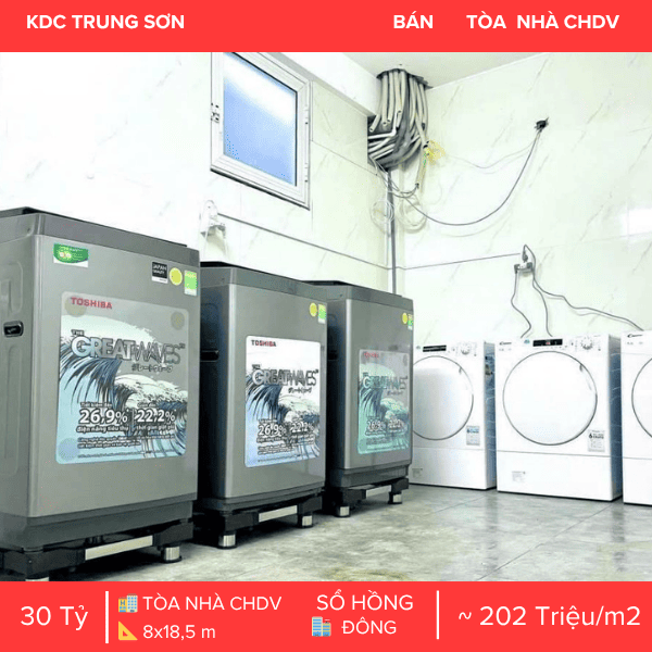 TÒA NHÀ CHDV 19 PHÒNG KDC TRUNG SƠN – KẾT CẤU HẦM & THANG MÁY – SẴN DÒNG TIỀN THUÊ ỔN ĐỊNH – LIỀN KỀ HIM LAM Q7