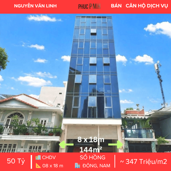 SIÊU PHẨM TOÀ NHÀ CHDV 7 TẦNG MẶT TIỀN NGUYỄN VĂN LINH QUẬN 7 – DÒNG TIỀN ỔN ĐỊNH – VỊ TRÍ ĐẮC ĐỊA