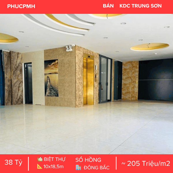 ⭐SIÊU PHẨM TÒA NHÀ GÓC 2 MẶT TIỀN KDC TRUNG SƠN – KẾT CẤU 5 TẦNG CÓ HẦM & THANG MÁY