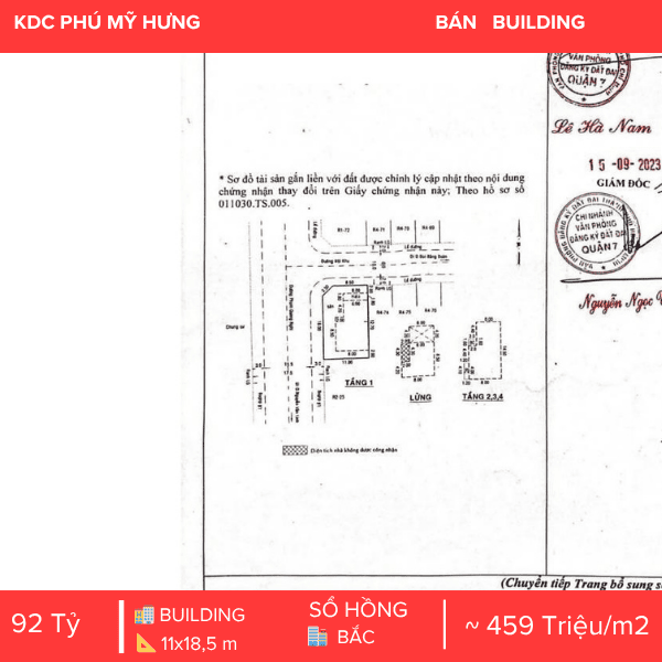 TOÀ NHÀ GÓC 2 MẶT TIỀN ĐẮC ĐỊA – TRUNG TÂM KOREAN TOWN PHÚ MỸ HƯNG – DOANH THU CAO