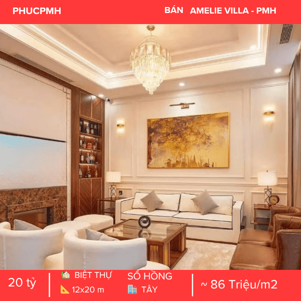 SIÊU PHẨM BIỆT THỰ COMPOUND AMELIA PHÚ MỸ HƯNG – GIẢM SỐC 10 TỶ – NỘI THẤT 6 SAO – CÓ THANG MÁY