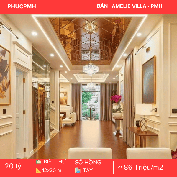 SIÊU PHẨM BIỆT THỰ COMPOUND AMELIA PHÚ MỸ HƯNG – GIẢM SỐC 10 TỶ – NỘI THẤT 6 SAO – CÓ THANG MÁY