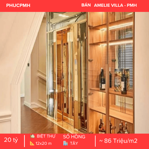 SIÊU PHẨM BIỆT THỰ COMPOUND AMELIA PHÚ MỸ HƯNG – GIẢM SỐC 10 TỶ – NỘI THẤT 6 SAO – CÓ THANG MÁY
