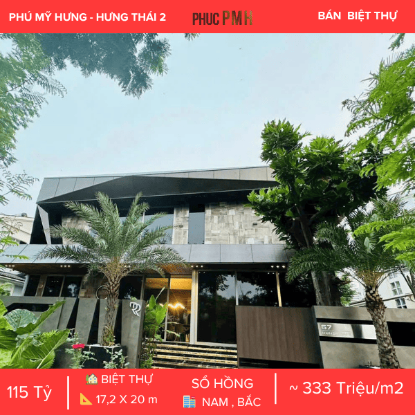 PHÚ MỸ HƯNG – BIỆT THỰ ĐƠN LẬP HƯNG THÁI 2 – NHÀ SIÊU ĐẸP – COMPOUND KHÉP KÍN – Ở NGAY