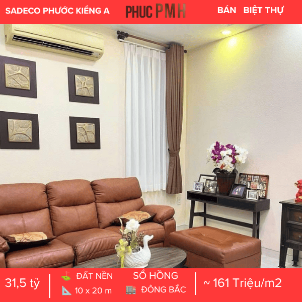  BIỆT THỰ LÔ GÓC 2 MẶT TIỀN SADECO PHƯỚC KIỂN – KẾT CẤU CÓ HẦM – KHÔNG GIAN SỐNG ĐẲNG CẤP