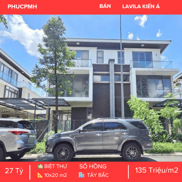 BÁN BIỆT THỰ SONG LẬP KDC LAVILA KIẾN Á NHÀ BÈ