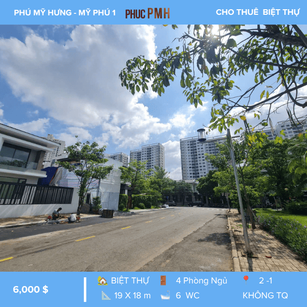 BIỆT THỰ ĐƠN LẬP MỸ PHÚ 1, PHÚ MỸ HƯNG – VIEW CÔNG VIÊN – TIỆN NGHI ĐẲNG CẤP