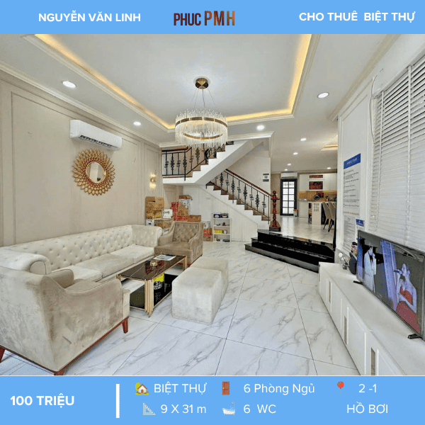 💎 BIỆT THỰ ĐƯỜNG NGUYỄN VĂN LINH – HỒ BƠI – TIỆN NGHI ĐẲNG CẤP