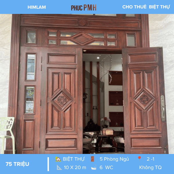 Đẳng cấp không gian tại KDC Him Lam Kênh Tẻ – Biệt thự số 42 Đường số 8. Diện tích 200m² (10x20m)