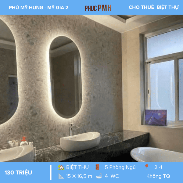 BIỆT THỰ MỸ GIA 2 PHÚ MỸ HƯNG – SÂN VƯỜN RỘNG – TIỆN NGHI ĐẲNG CẤP