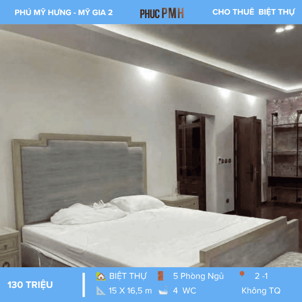 BIỆT THỰ MỸ GIA 2 PHÚ MỸ HƯNG – SÂN VƯỜN RỘNG – TIỆN NGHI ĐẲNG CẤP