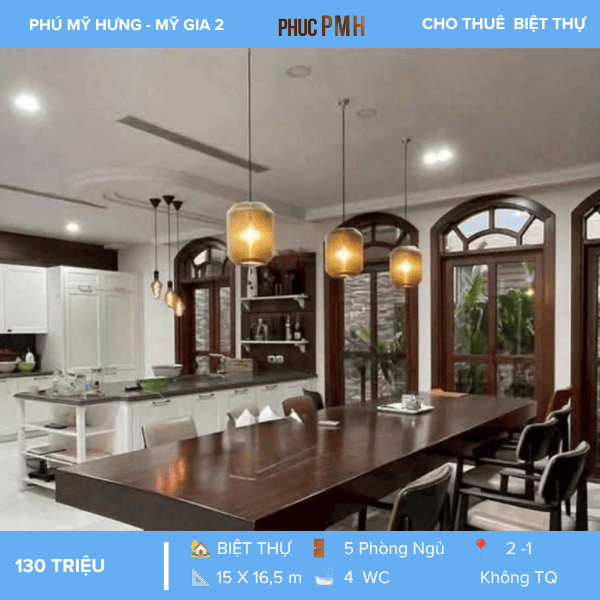 BIỆT THỰ MỸ GIA 2 PHÚ MỸ HƯNG – SÂN VƯỜN RỘNG – TIỆN NGHI ĐẲNG CẤP