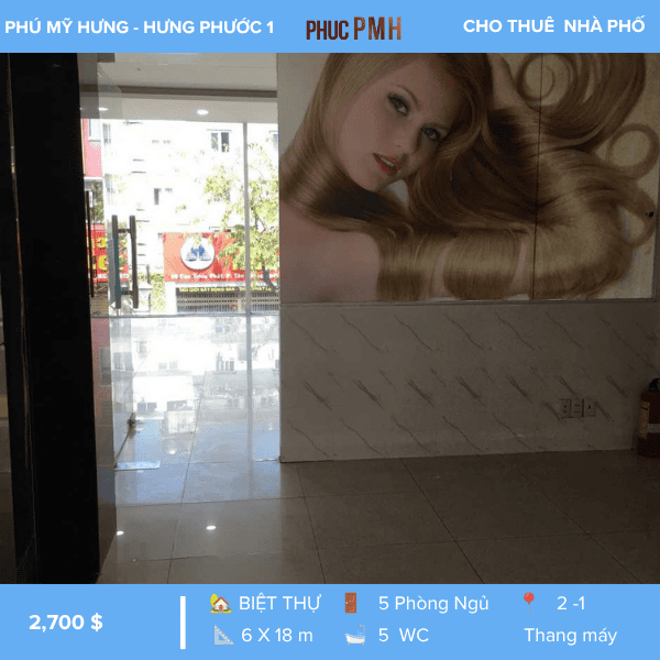  CHO THUÊ NHÀ MẶT TIỀN CAO TRIỀU PHÁT – PHÚ MỸ HƯNG – SÀN TRỐNG VĂN PHÒNG – CÓ THANG MÁY