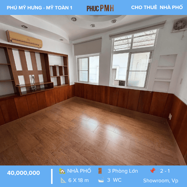 CHO THUÊ NHÀ MẶT TIỀN NGUYỄN VĂN LINH – PHÚ MỸ HƯNG – SÀN TRỐNG VĂN PHÒNG – NHÀ MỚI