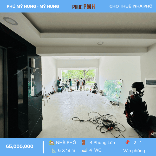 VĂN PHÒNG CHO THUÊ NGUYỄN VĂN LINH – CÓ THANG MÁY – THIẾT KẾ THÔNG SÀN