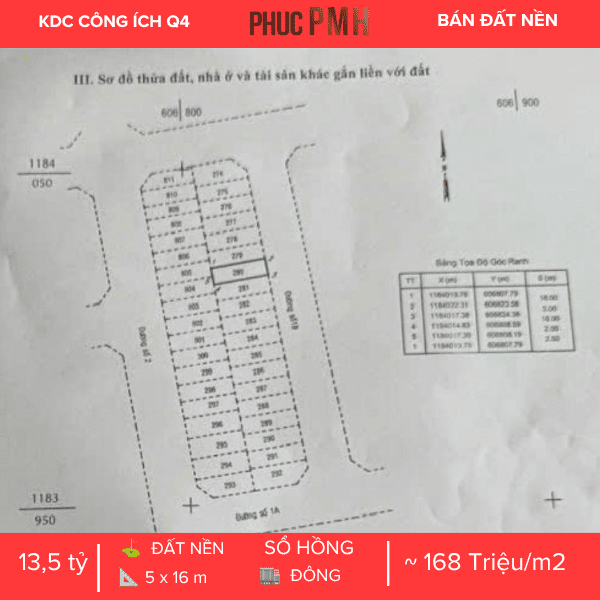 Số 25 Đường Số 1B, KDC Công Ích Quận 4, P. Tân Mỹ, Quận 7. Diện Tích 5x16m, Sổ Hồng Riêng, Vị Trí Đắc Địa Lô Cuối Cùng Của Dãy