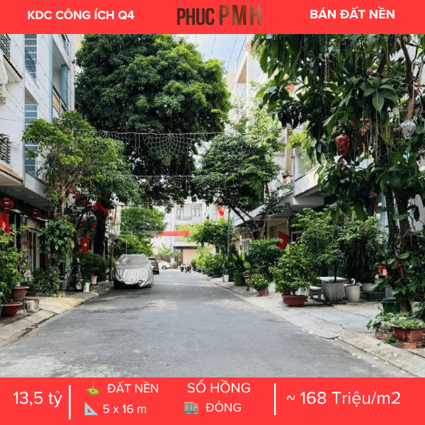 Số 25 Đường Số 1B, KDC Công Ích Quận 4, P. Tân Mỹ, Quận 7. Diện Tích 5x16m, Sổ Hồng Riêng, Vị Trí Đắc Địa Lô Cuối Cùng Của Dãy