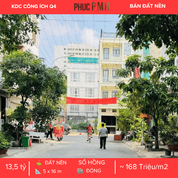 Số 25 Đường Số 1B, KDC Công Ích Quận 4, P. Tân Mỹ, Quận 7. Diện Tích 5x16m, Sổ Hồng Riêng, Vị Trí Đắc Địa Lô Cuối Cùng Của Dãy