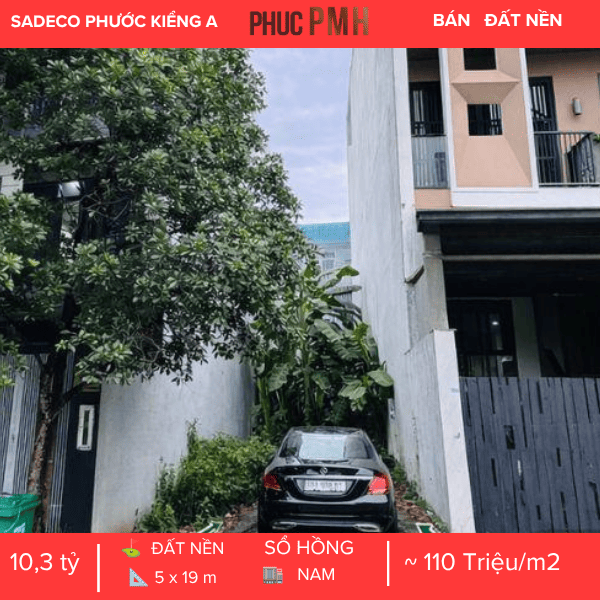 Vị trí an cư lý tưởng – Lô đất T12 Đường Số 23 KDC Sadeco Phước Kiển A, hướng Đông Nam vượng khí