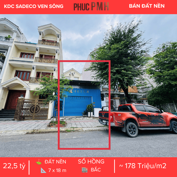 Bán Lô Đất VIP C23 - Số 83 Đường Số 2, KDC Sadeco Ven Sông, Quận 7 - Diện Tích 7m x 18m, Sổ Hồng Riêng Cầm Tay, Giá Đầu Tư