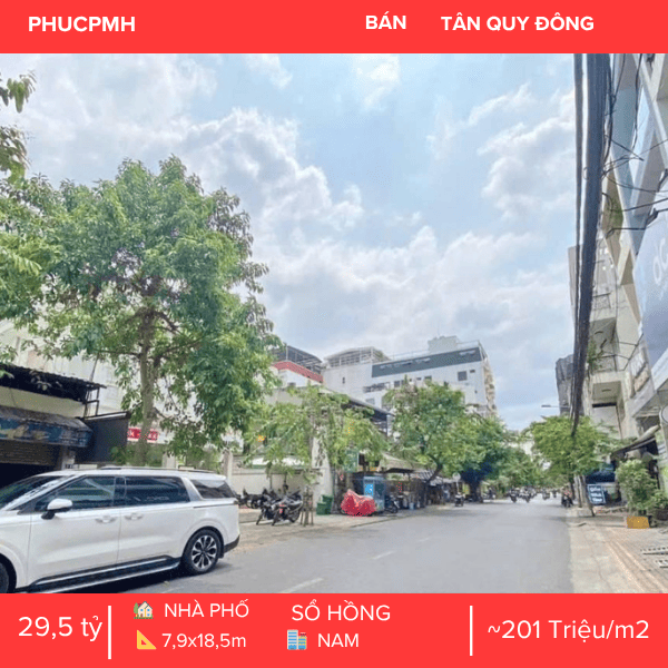 SIÊU PHẨM MẶT TIỀN ĐƯỜNG SỐ 79 TÂN QUY QUẬN 7 – NGANG KHỦNG 7.9M – QUY HOẠCH CAO TẦNG