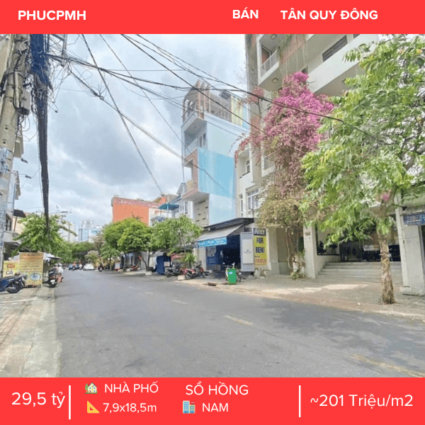 SIÊU PHẨM MẶT TIỀN ĐƯỜNG SỐ 79 TÂN QUY QUẬN 7 – NGANG KHỦNG 7.9M – QUY HOẠCH CAO TẦNG