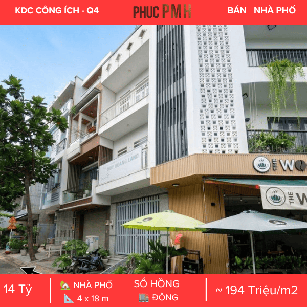 Bán Nhà Phố Số 81 Đường Số 3, KDC Công Ích Quận 4, Quận 7. Diện Tích 4x18m, Kết Cấu 4 Tầng Sàn, Đang Khai Thác Cho Thuê Thu Ổn Định