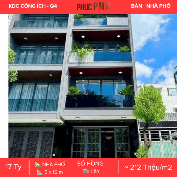 Sở hữu nhà đẹp, thu nhập kép tại trung tâm Quận 7 – Nhà phố số 8 Đường 2B (KDC Công ích Quận 4), diện tích 5x16m