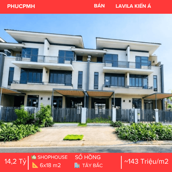 SHOPHOUSE LAVILA KIẾN Á – MẶT TIỀN ĐƯỜNG 30M – VỊ TRÍ KINH DOANH CHIẾN LƯỢC