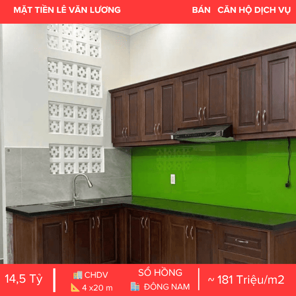  MẶT TIỀN LÊ VĂN LƯƠNG PHƯỜNG TÂN HƯNG QUẬN 7 – KẾT CẤU 4 TẦNG – SẴN DÒNG TIỀN 480 TRIỆU/NĂM