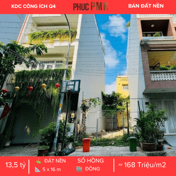 Số 25 Đường Số 1B, KDC Công Ích Quận 4, P. Tân Mỹ, Quận 7. Diện Tích 5x16m, Sổ Hồng Riêng, Vị Trí Đắc Địa Lô Cuối Cùng Của Dãy