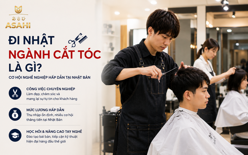 Đi Nhật Ngành Cắt Tóc Là Gì? Cơ Hội Việc Làm Cho Thợ Tóc Việt Nam 